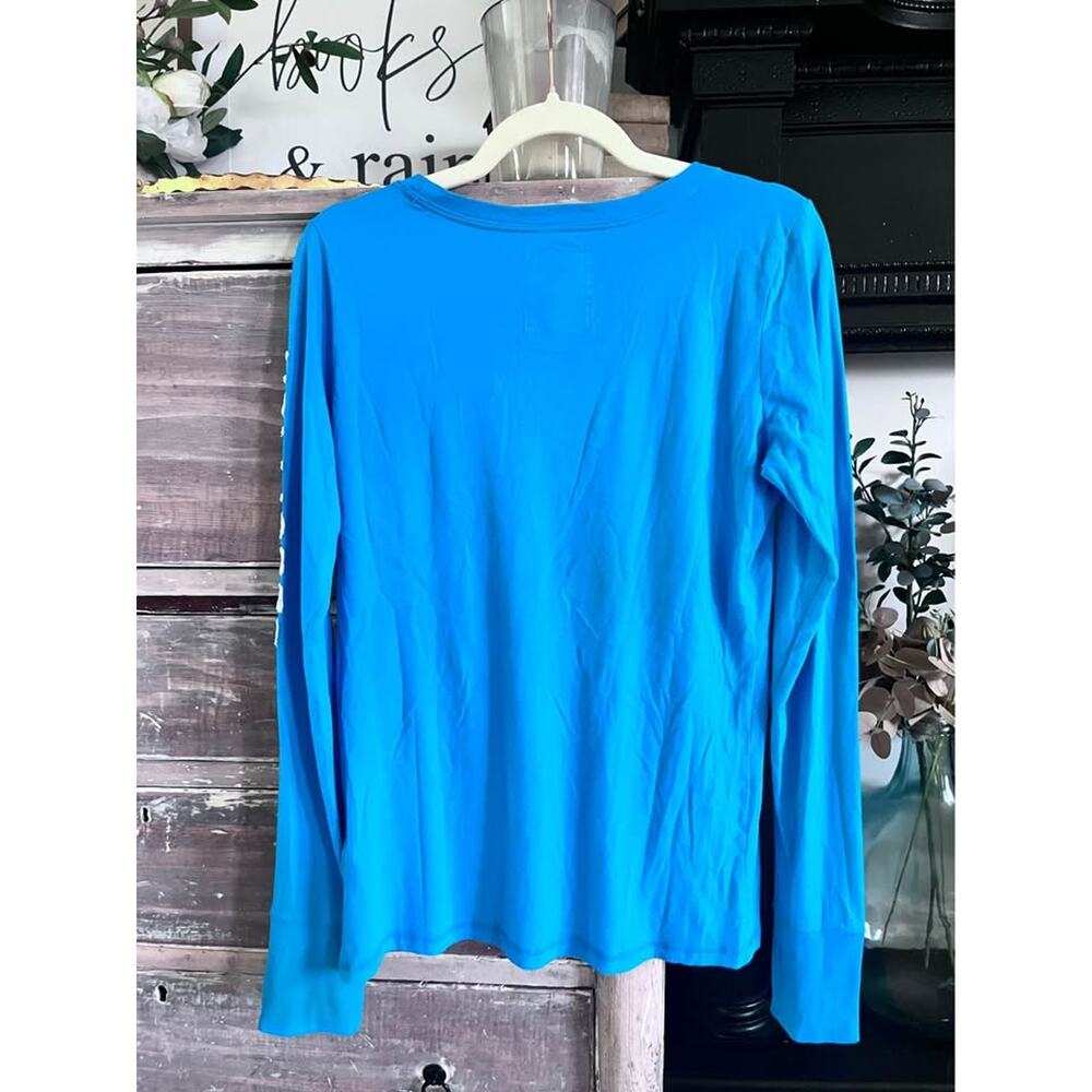 Vintage Y2K Hollister Baby Tee Long Sleeve Top Bubble Puffy Letters Logo Large - Picture 5 of 8